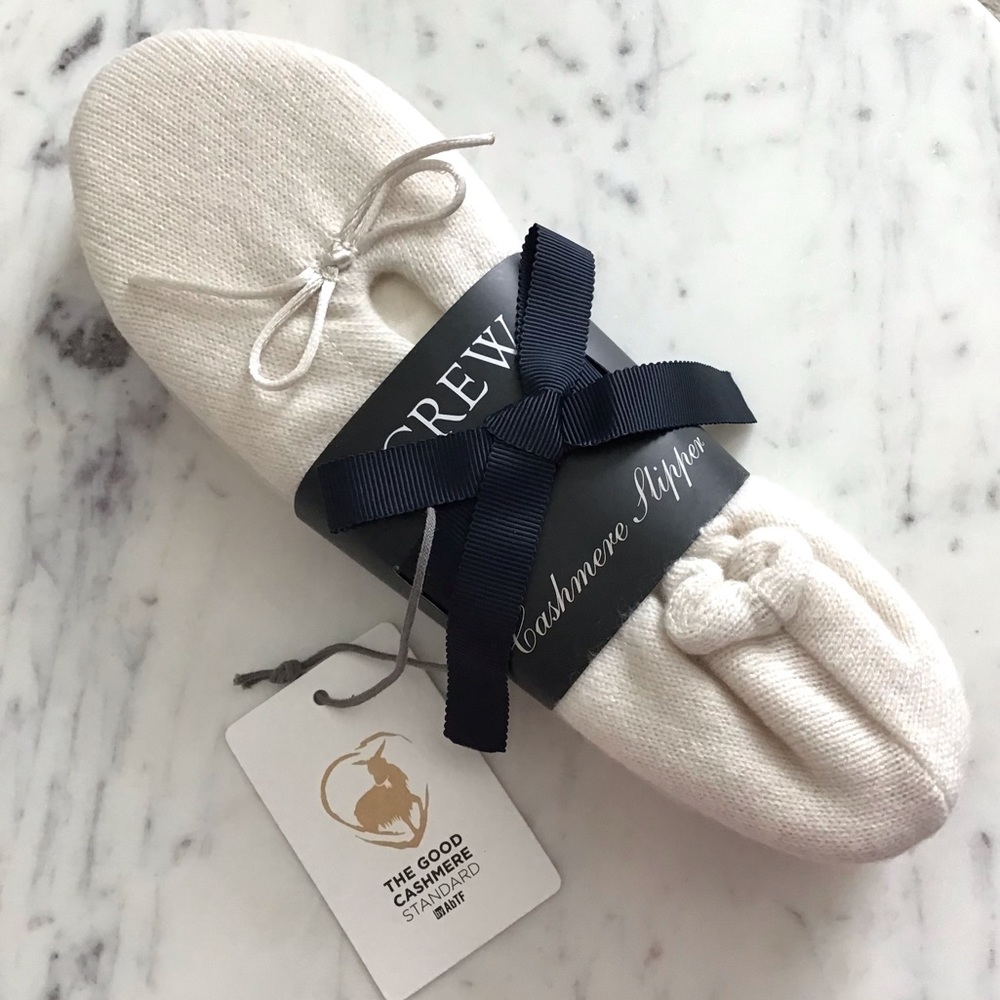 J. CREW Cashmere Slippers New With Tag
